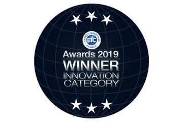 2019 EIC award winner badge in the Innovation category