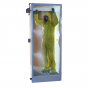 Cubicle damping shower for PPE removal